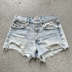 AGOLDE Distressed Denim Cutoff Shorts